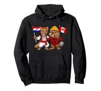 Drapeau Croatie Canada Racines croates Fier Canadien Sweat à Capuche