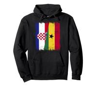 Drapeau Croatie Ghana | Racines croates ghanéennes Sweat à Capuche