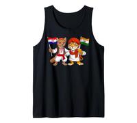 Drapeau Croatie Inde Racines croates Fier héritage Indien Débardeur