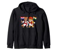 Drapeau Croatie Inde Racines croates Fier héritage Indien Sweat à Capuche