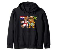 Drapeau Croatie Jamaïque Racines croates Fier jamaïcain Sweat à Capuche