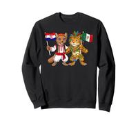 Drapeau Croatie Mexique Racines croates Fier Mexicain Sweatshirt