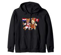 Drapeau Croatie Pérou Racines croates Fier héritage péruvien Sweat à Capuche