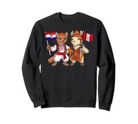 Drapeau Croatie Pérou Racines croates Fier héritage péruvien Sweatshirt
