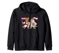 Drapeau Croatie Pologne Racines croates Fier polonais Sweat à Capuche