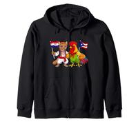 Drapeau Croatie Porto Rico Racines croates portoricain Sweat à Capuche