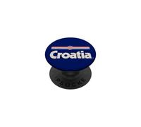 Drapeau Croatie Rétro Hrvatska Bleu Croate PopSockets PopGrip Adhésif