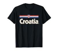 Drapeau Croatie Rétro Hrvatska Croate T-Shirt