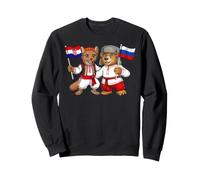Drapeau Croatie Russie Racines croates Fier héritage Russe Sweatshirt