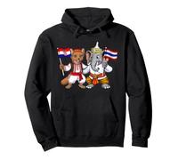 Drapeau Croatie Thaïlande Racines croates Fier thaïlandais Sweat à Capuche