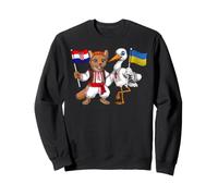 Drapeau Croatie Ukraine Racines croates Fier ukrainien Sweatshirt