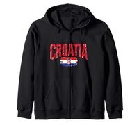 Drapeau Croatie Vintage Racines Croates Sweat à Capuche