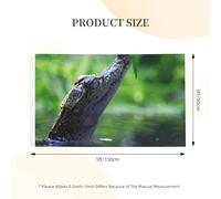 Drapeau crocodile 152 cm x 91 cm avec œillets, drapeau de jardin double face en polyester
