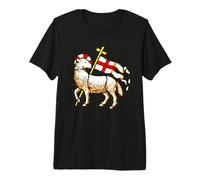 Drapeau croisé de Soldats chrétiens en Avant T-Shirt Haut de Gamme