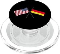 Drapeau croisé USA Allemagne amitié américaine Allemande PopSockets PopGrip pour MagSafe