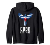 Drapeau Cuba 1898 Cubain Cuban Tocororo Cuban Trogon Sweat à Capuche