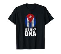 Drapeau Cuba It's in My DNA Cuban Pride Heritage Cuba Roots T-Shirt
