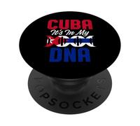 Drapeau Cuba - Pride - ADN cubain - Amour américain - Blague fière PopSockets PopGrip Adhésif