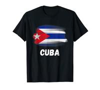 Drapeau cuba Pride rétro avec drapeau cubain assorti T-Shirt