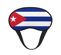 Drapeau cubain C'est un masque pour les yeux à bord noir. Le masque doux pour les yeux peut améliorer la qualité du sommeil et est adapté pour l'intérieur, l'extérieur et les voyages.