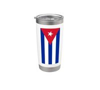 Drapeau cubain de Cuba Gobelet isotherme en acier inoxydable double paroi