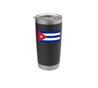 Drapeau cubain de Cuba Gobelet isotherme en acier inoxydable double paroi