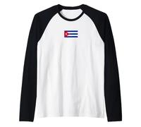 Drapeau cubain de Cuba Manche Raglan