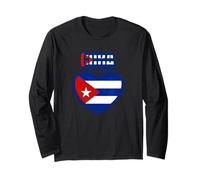 Drapeau cubain en Forme de cœur de la République Patriotique de Cuba Manche Longue