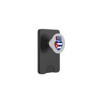 Drapeau cubain en Forme de cœur de la République Patriotique de Cuba PopSockets PopWallet pour MagSafe