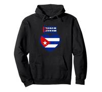 Drapeau cubain en Forme de cœur de la République Patriotique de Cuba Sweat à Capuche