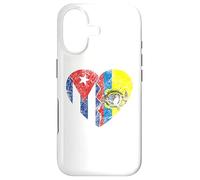 Drapeau cubain équatorien Cœur | Cuba Equateur Roots Vintage Coque pour iPhone 17