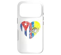 Drapeau cubain équatorien Cœur | Cuba Equateur Roots Vintage Coque pour iPhone 17 Pro