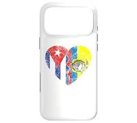 Drapeau cubain équatorien Cœur | Cuba Equateur Roots Vintage Coque pour iPhone 17 Pro Max