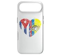 Drapeau cubain équatorien Cœur | Cuba Equateur Roots Vintage Coque pour iPhone Air