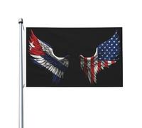 Drapeau cubain et américain de luxe durable 3 x 5 pieds
