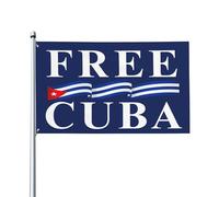Drapeau cubain gratuit Viva Cuba Libre Patria Y Vida, bannière de 3x5 pieds, drapeaux d'extérieur
