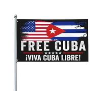 Drapeau cubain gratuit Viva Cuba Libre Patria Y Vida, bannière de 3x5 pieds, drapeaux d'extérieur