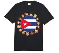 Drapeau cubain Mois du Patrimoine hispanique Cuba Enfants garçons Filles Comfort Colors Adult Heavyweight T-Shirt