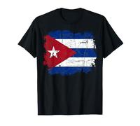 Drapeau cubain Vintage avec Aspect Vieilli T-Shirt