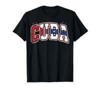 Drapeau cubain Vintage Vieilli Style Universitaire T-Shirt