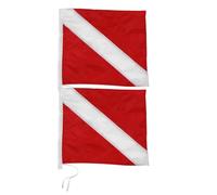 Drapeau D’avertissement de Plongée, Pavillon Signalisation | PVC Enduit et Polyester, Déploiement Rapide, Cordons Fournis, pour Kayak et Rails de Bateau