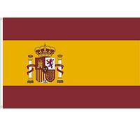 DRAPEAU D´ESPAGNE QUALITÉ SATIN PREMIUM COULEURS INTENSES DIMENSION 150X90