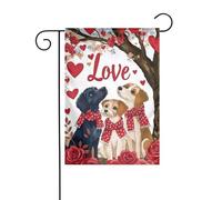 Drapeau D’Hiver 30X45Cm Journée Des Amours Mignonne Drapeaux De Jardin Haute Qualité Signes De Jardin Pour Saisons, Vacances, Maison