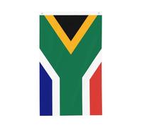 Drapeau d'Afrique du Sud 0,9 x 1,5 m. Imprimé double face, vertical, tissu 100 % polyester, couleurs vives et durables.