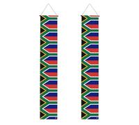 Drapeau d'Afrique du Sud - Bannière de porche - Décoration extérieure double face pour fête, panneau de jardin étanche pour réalisation importante - Célébration de la maison