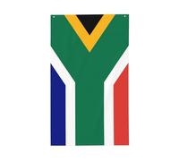 Drapeau d'Afrique du Sud. Drapeau décoratif d'extérieur 0,9 x 1,5 m, bannière verticale en polyester. Convient pour une utilisation en extérieur