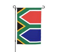 Drapeau d'Afrique du Sud pour décoration de jardin, 30,5 x 45,7 cm, 100 % fibre de polyester, tissu épais, universel pour toutes les saisons