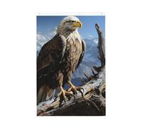 Drapeau d'aigle solitaire - 6 x 0,9 m - Double face - Avec œillets en laiton - Décoration saisonnière - Fond photo pour cour, porche, pelouse