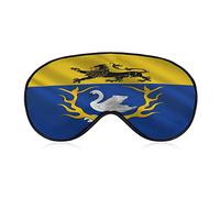 Drapeau d'Aix-la-Chapelle Masque pour les yeux de sommeil Couverture de sommeil douce Couverture de masque de sommeil avec les yeux bandés pour le voyage du sommeil