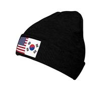 Drapeau D'Amitié Amérique-Corée du Sud Femme Homme Skull Cap Doux Watch Cap Souple Bonnets Hiver pour Course À Pied Sport Ski
